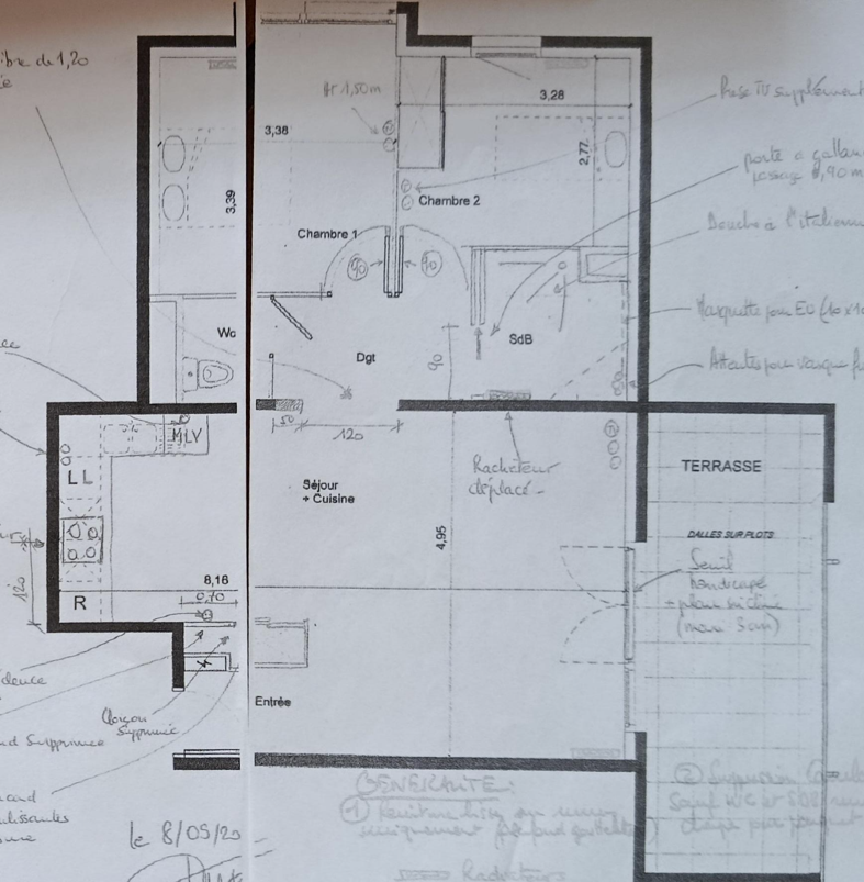 EXCLUSIVITE LA LIRONDE / ANTIGONE - LUMINEUX T3 75M2 , TERRASSE 20M2 + GARAGE A 5MN DU TRAM